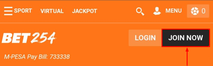 Bet254 registration