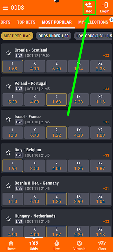 Fortebet registration