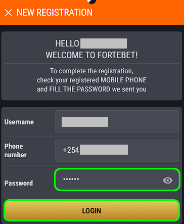 Fortebet verify profile