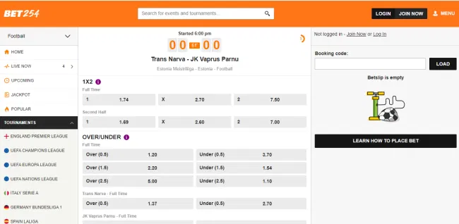 Bet254 review today