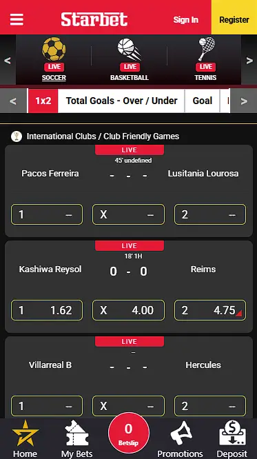 starbet sport section