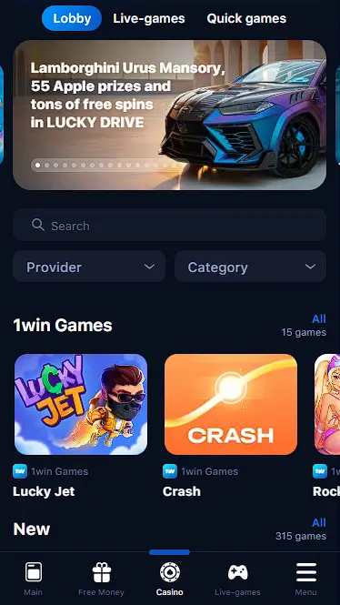 1win App Casino