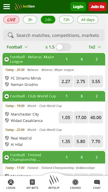 download the betlion app