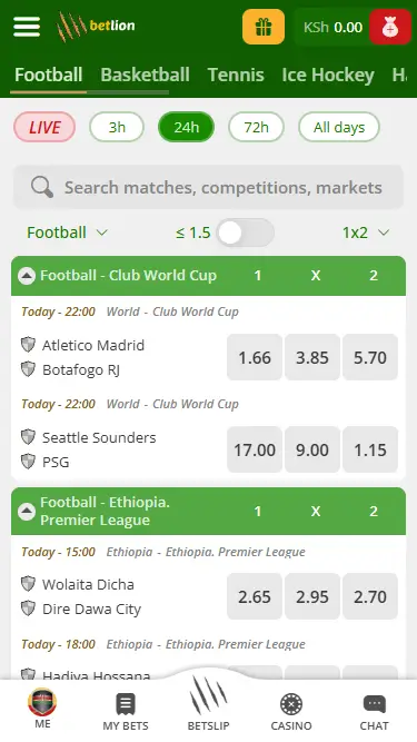 888bet Betting in the App