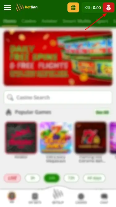 888bet Deposit Button