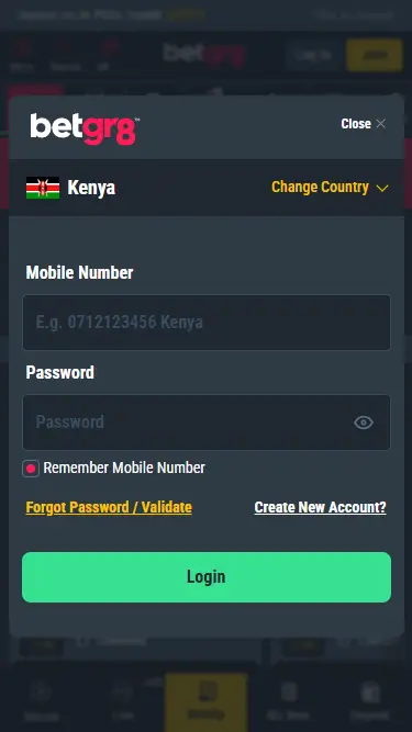 Betgr8 Autorisation Form