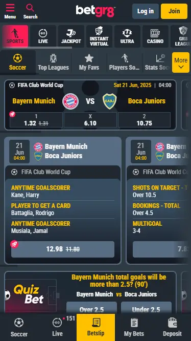 Betgr8 Sport Section