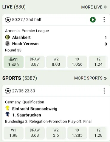 Linebet App Place Bet