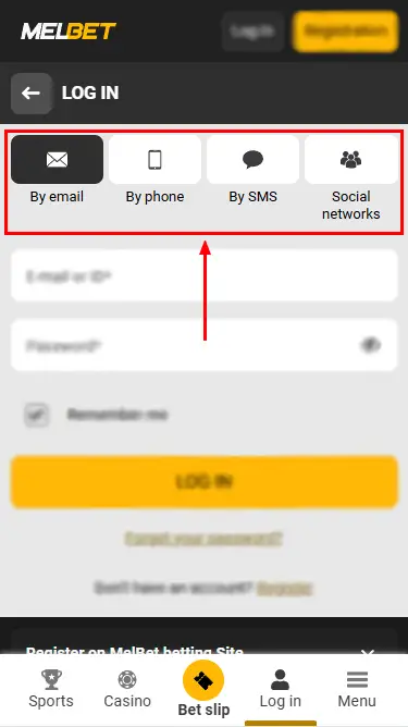 Melbet Mobile Log In