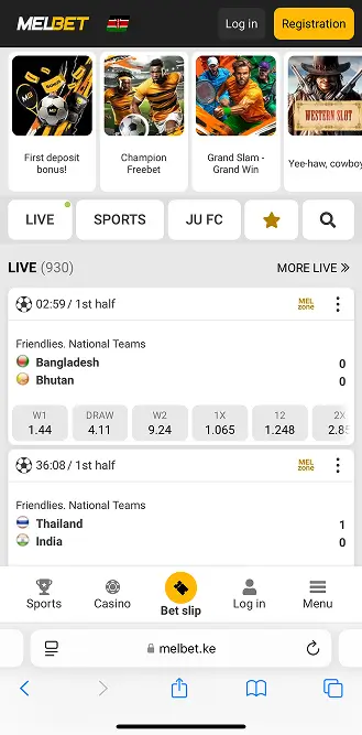 Mobile Version of Melbet