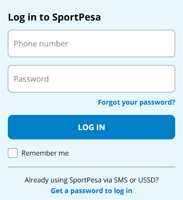 sportpesa sign in