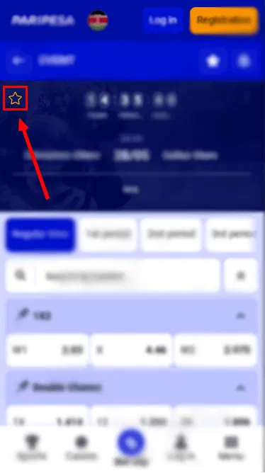 paripesa live betting in the app