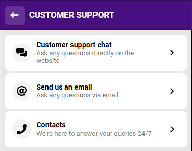 Helabet customer support