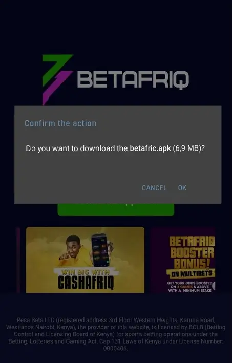 Betafriq mobile app
