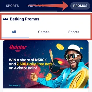 Can I use bonuses in the Betking app?