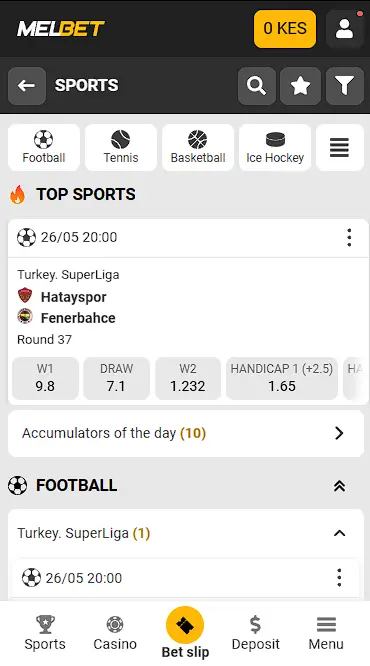 sports betting melbet app kenya