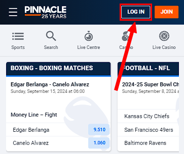 Pinnacle login