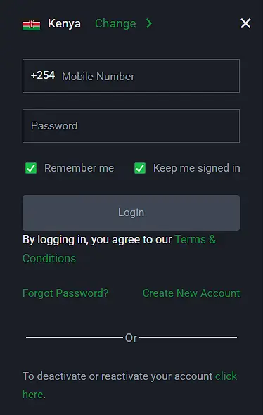 sportybet log in