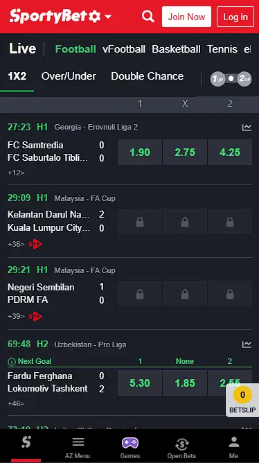 sportybet betting