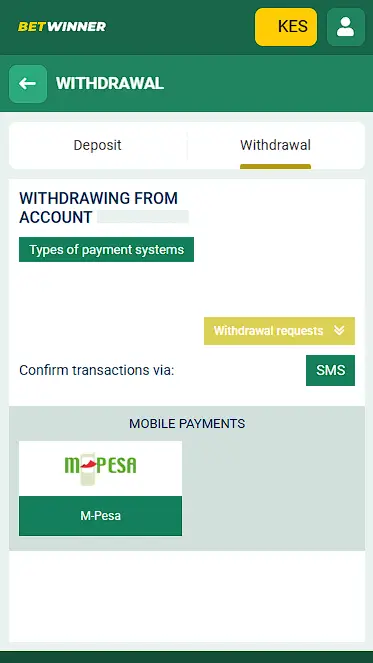 bettwiner how to withdraw from the app