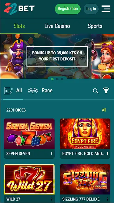 22bet slots