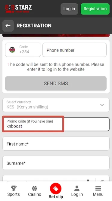 What is a 888starz promo code?