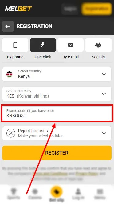 Promo Codo Enter At Register