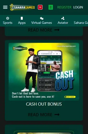 Sahara Cash Out Feature