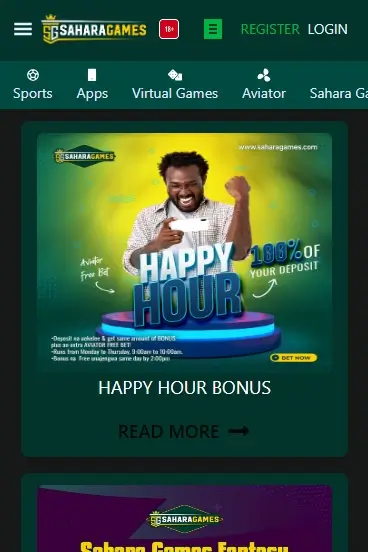 Sahara Happy Hour Bonus
