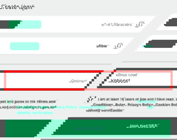 bet365 registration step 3