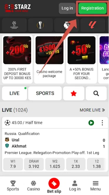 How to register on the 888starz platform?
