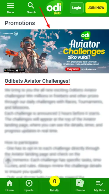OdiBets Aviator Bonus