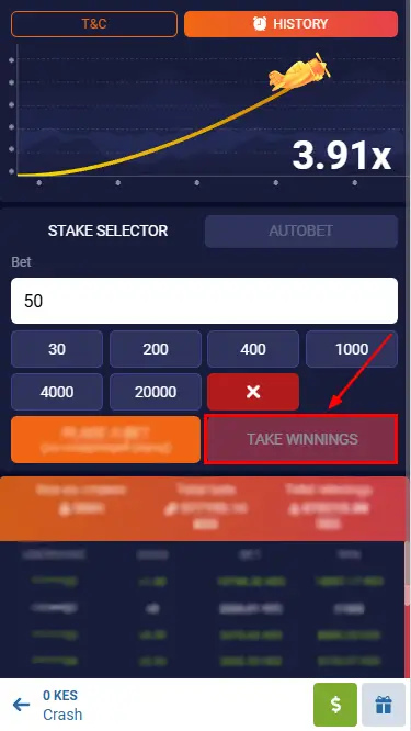 Withdrawing money from Crash