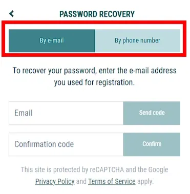 22bet forgotten password