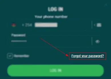 How to recover a password on 22bet?