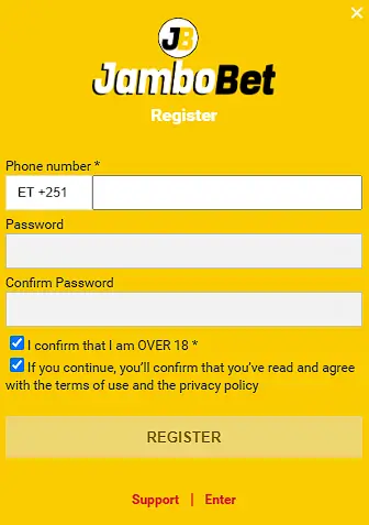 jumbobet registration
