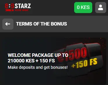 888Starz first deposit bonus Kenya