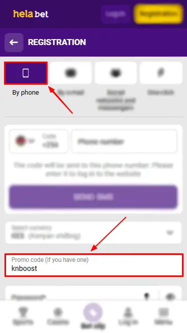 Helabet Promo Code Activation via Phone