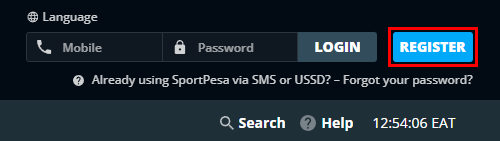 SportPesa How to Register