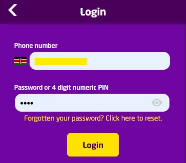 BongoBongo Login Form