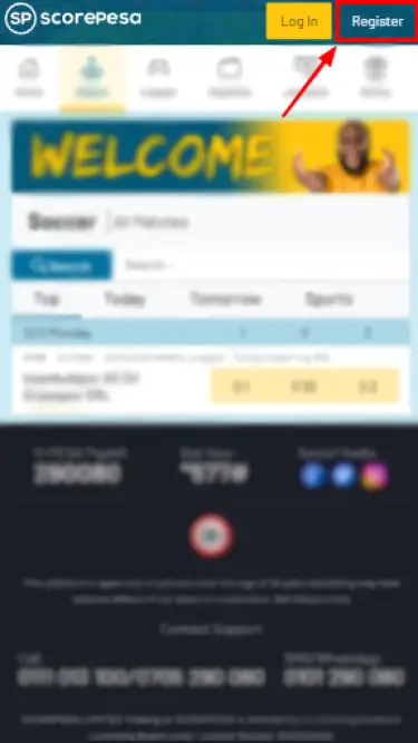 Scorepesa Register Online