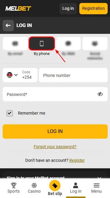 Login by Phone Number