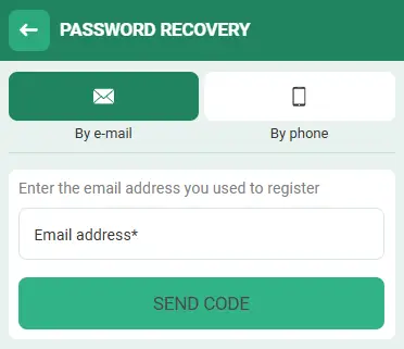Password Recovery via Email