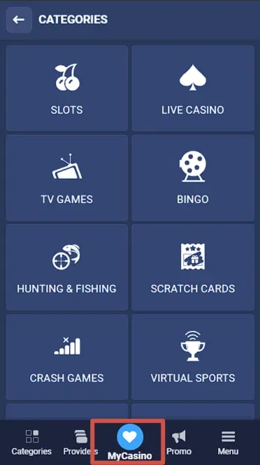 What games 1xBet Casino Kenya offers?
