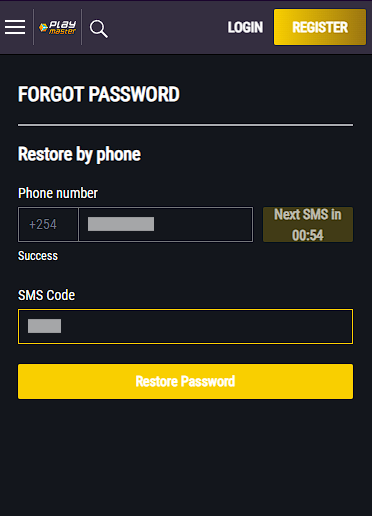 How to Restore Password at Playmaster