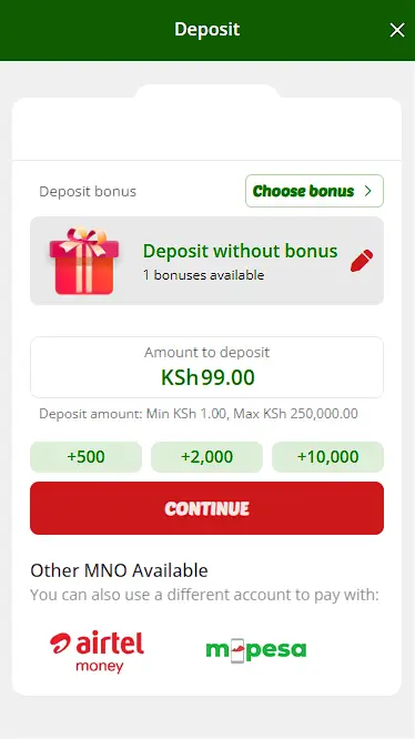 Betlion Deposit Form