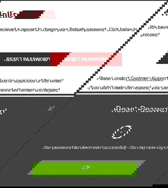 Betsafe forgotten password 2