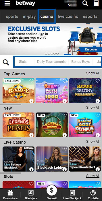 Betway casino online