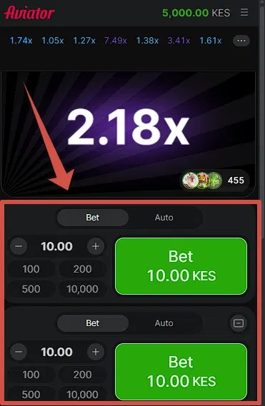 Odibets Aviator wager