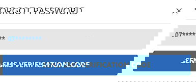 Chezacash forgot password box